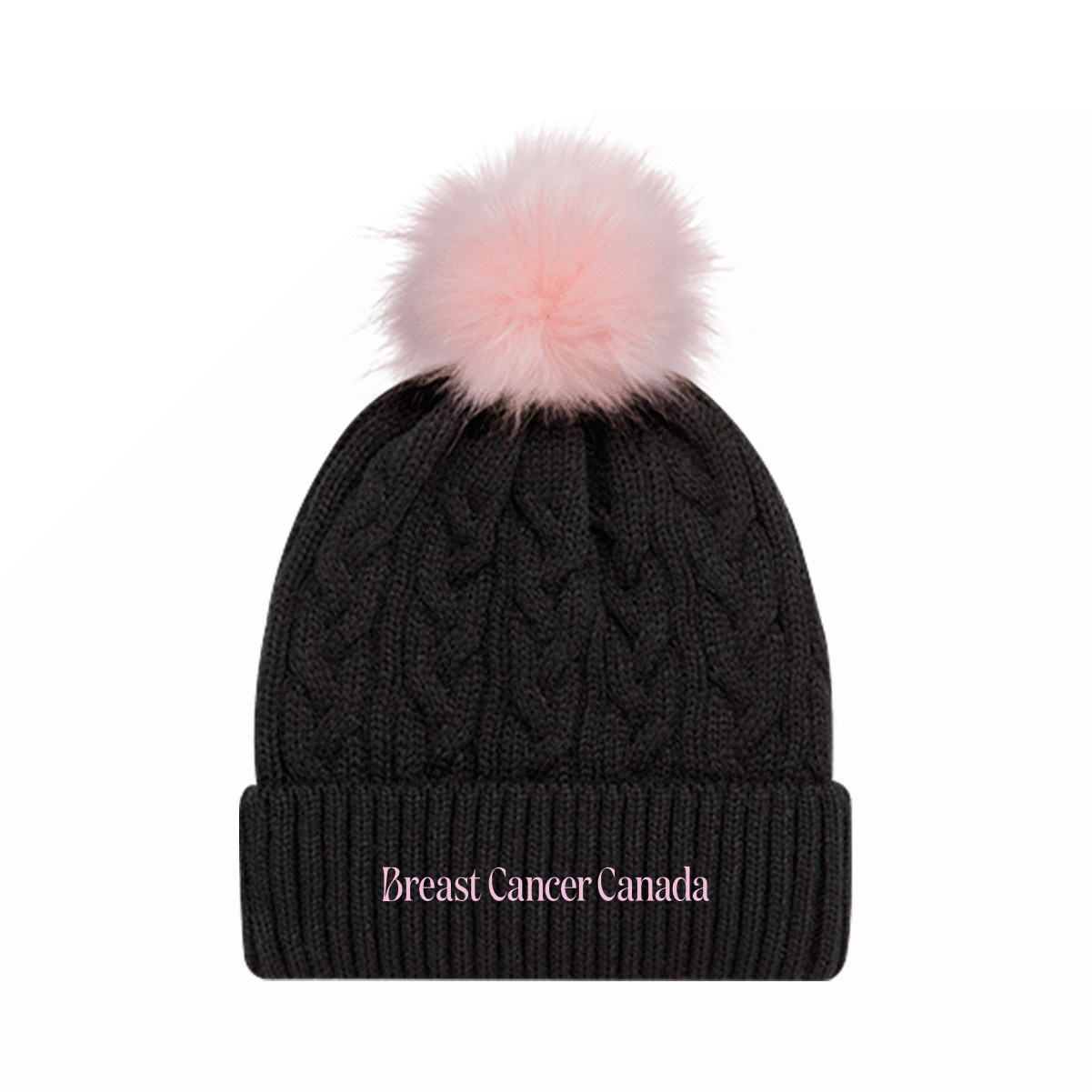 Breast Cancer Canada Pom Pom Toque